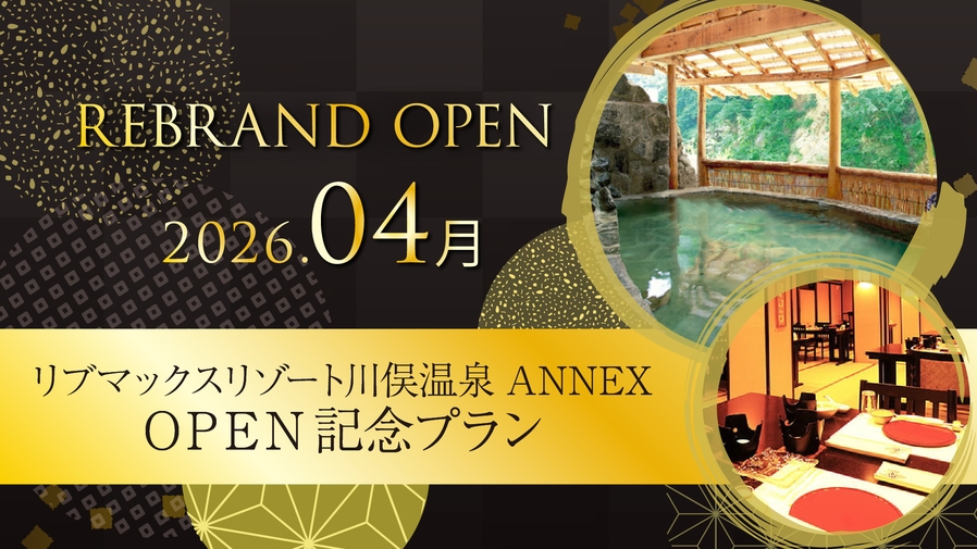 【OPEN記念プラン】〈源泉かけ流し露天風呂〉通常プランより最大20％OFF！《ビュッフェ２食付き》