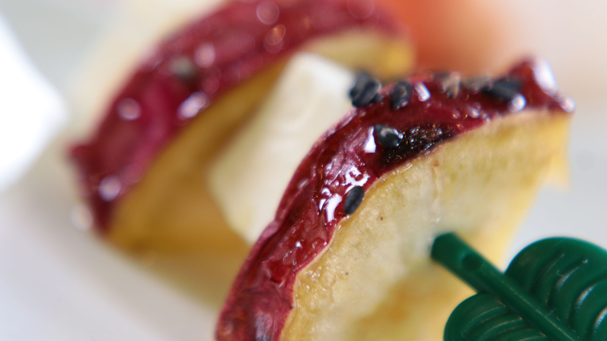 料理_朝食_さつまいもとクリームチーズのピンチョス*