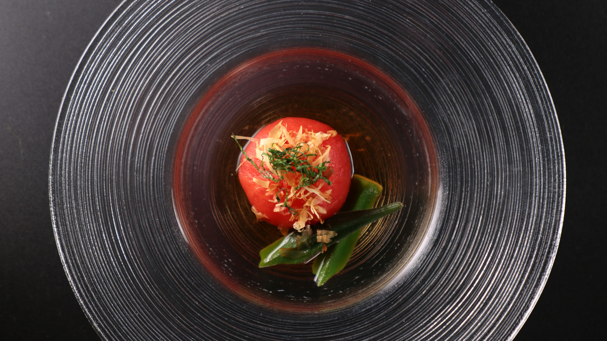 料理_夕食_トマトとオクラの冷製和風出汁*