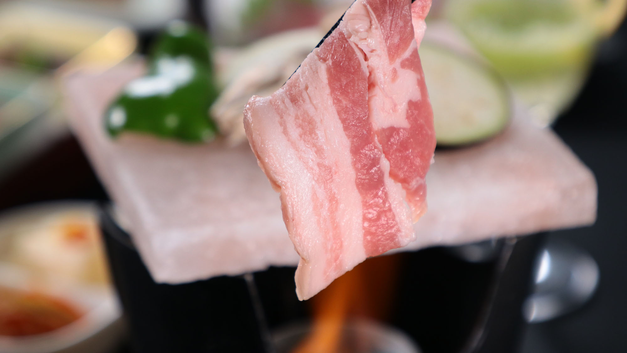 料理_夕食_岩塩プレート焼き*