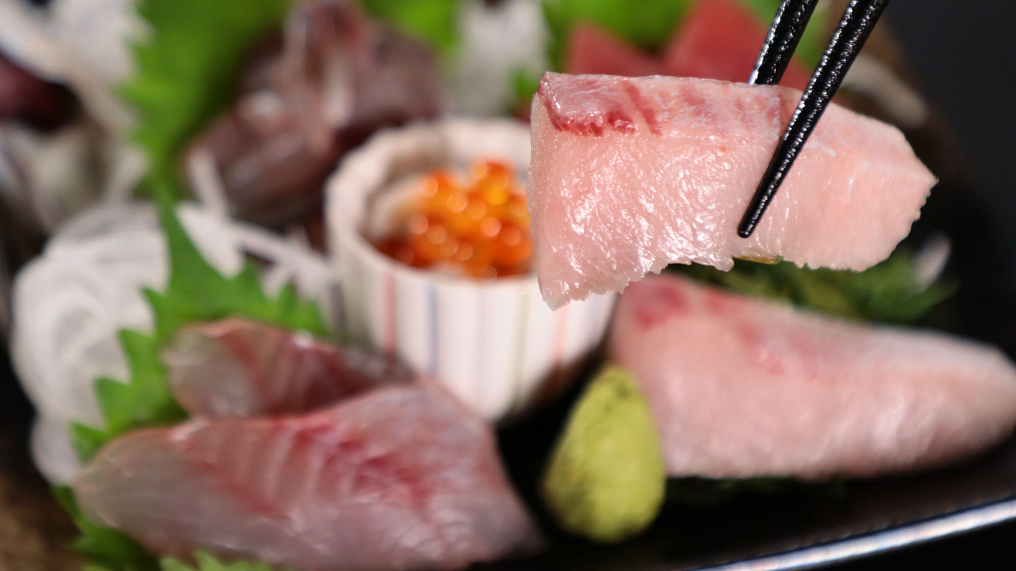 料理_夕食_旬の刺身盛り*