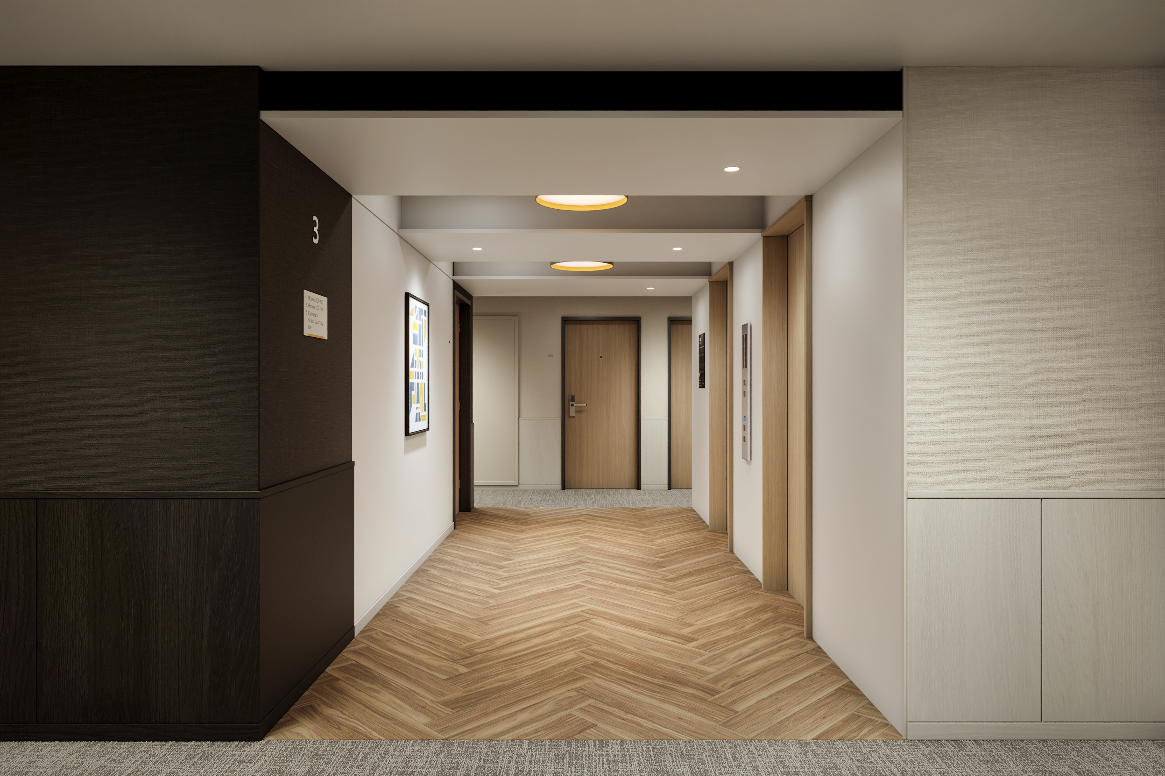 エレベーター前