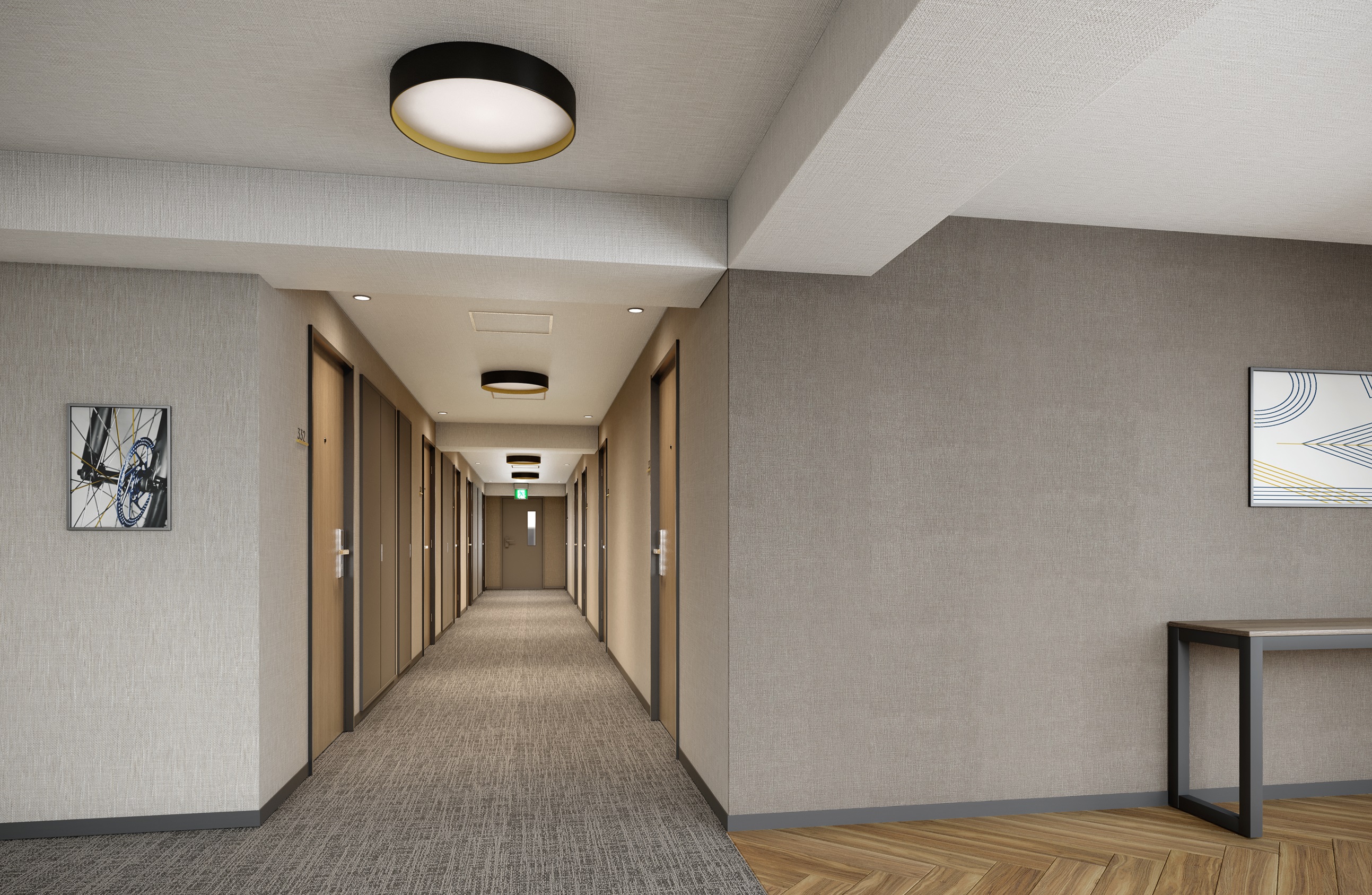 客室フロア廊下