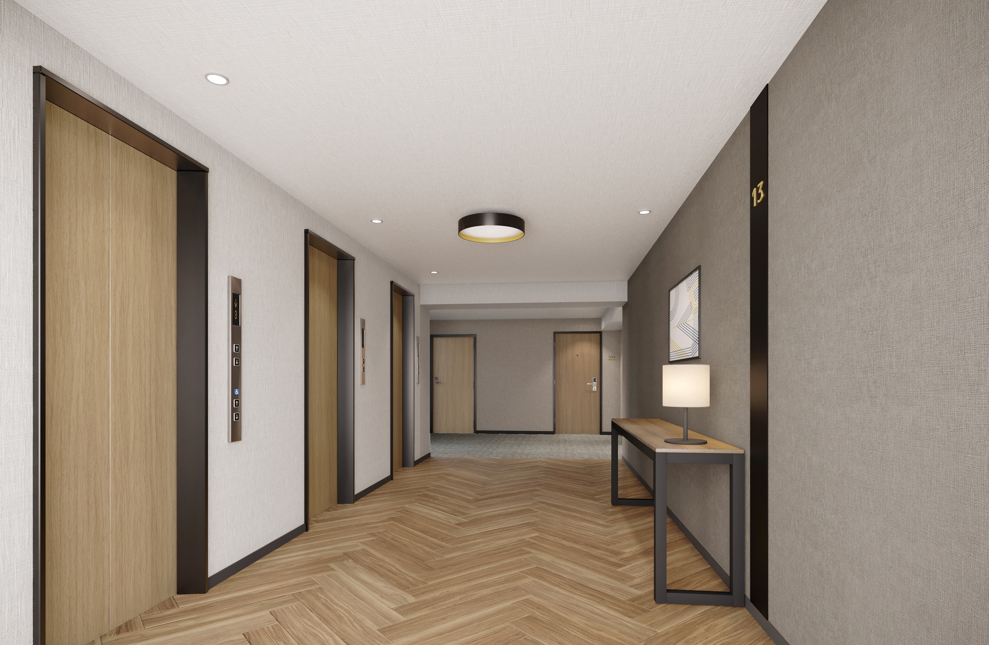 エレベーター前