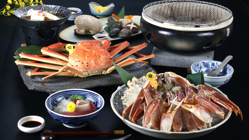 冬の人気№１越前蟹 茹・焼・刺・しゃぶ・甲羅味噌・鍋他 950g以上特特大サイズ蟹1人1杯フルコース