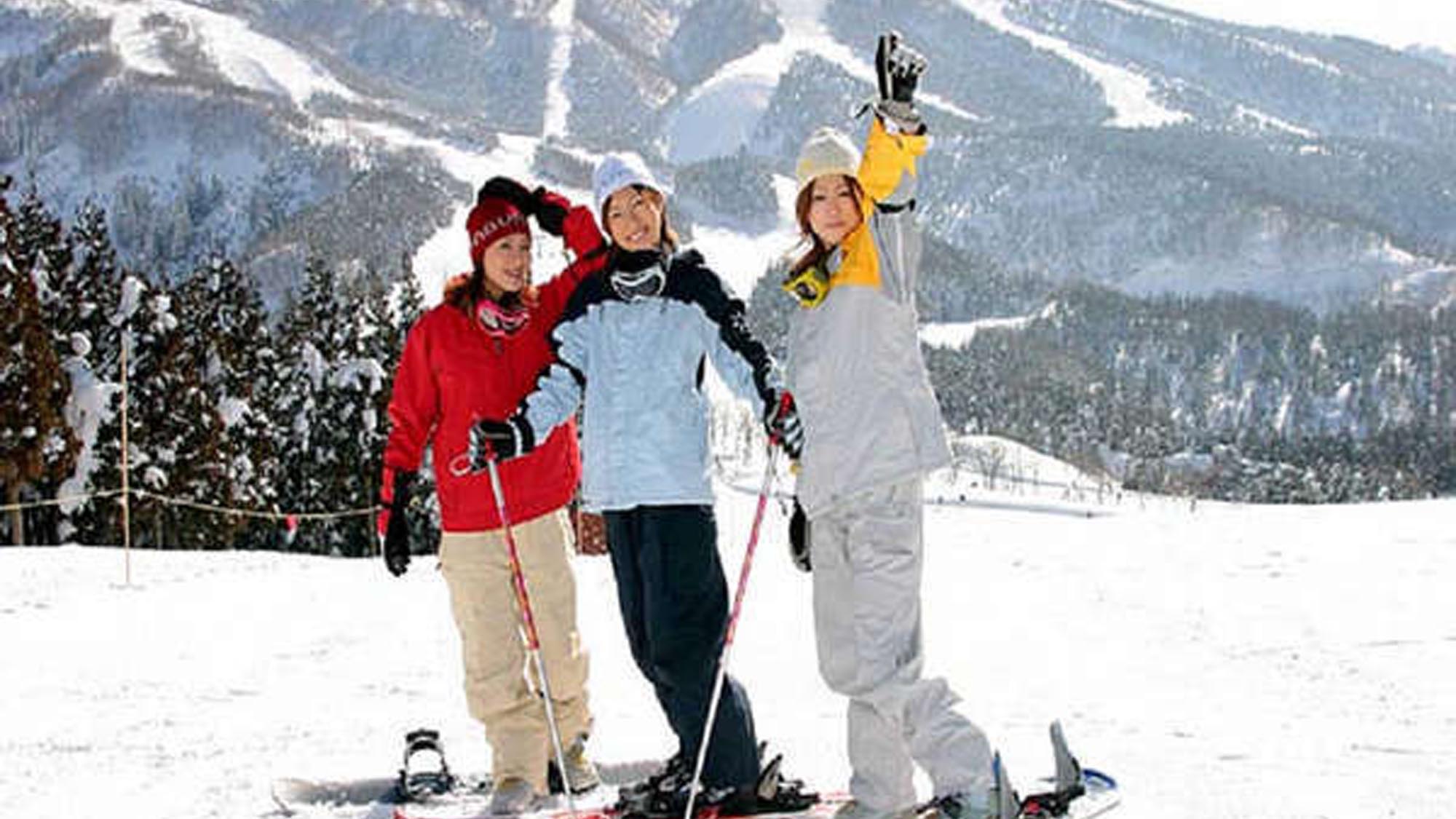 冬の福井、勝山スキーＪＡＭ、国境スキー場、今庄３６５、余呉高原スキー場等でウインタースポーツも。