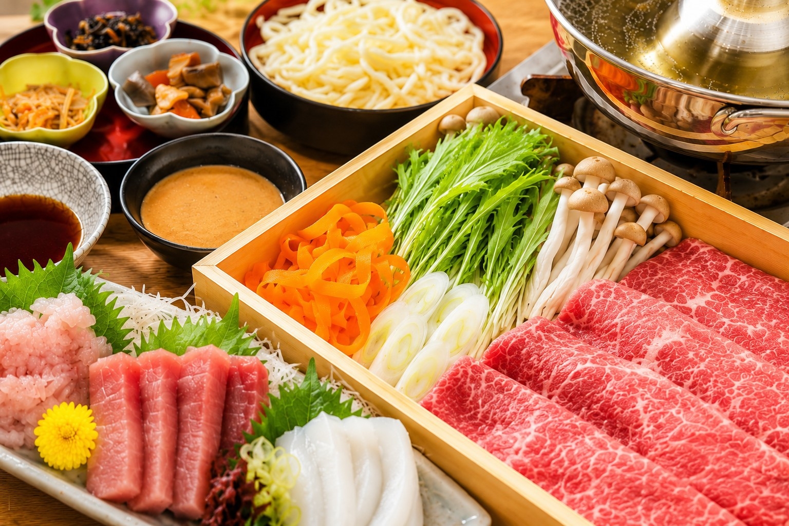 【珀-HaKu-熱海来宮OPEN記念】「黒毛和牛しゃぶしゃぶ御膳＆旬のお刺身３点盛り」【2食付き】