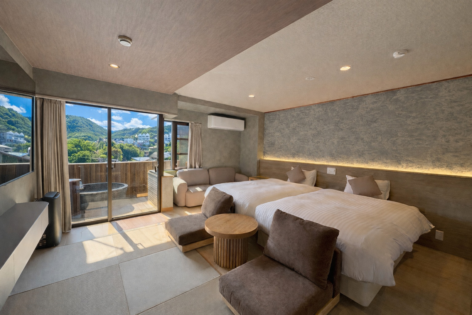 プレミアムツイン B type【露天風呂付客室】