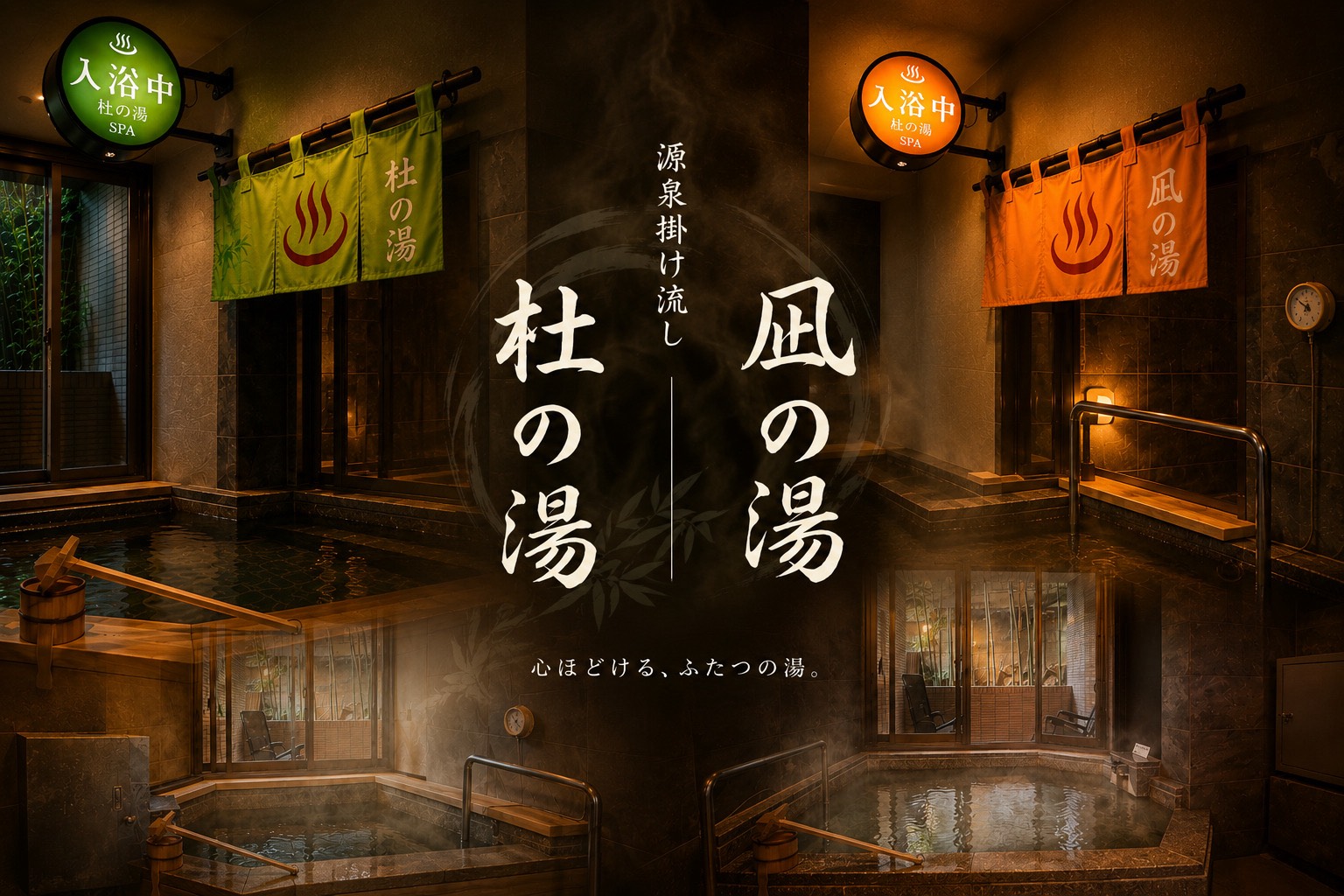 2種類の予約不要貸切風呂~源泉かけ流し~