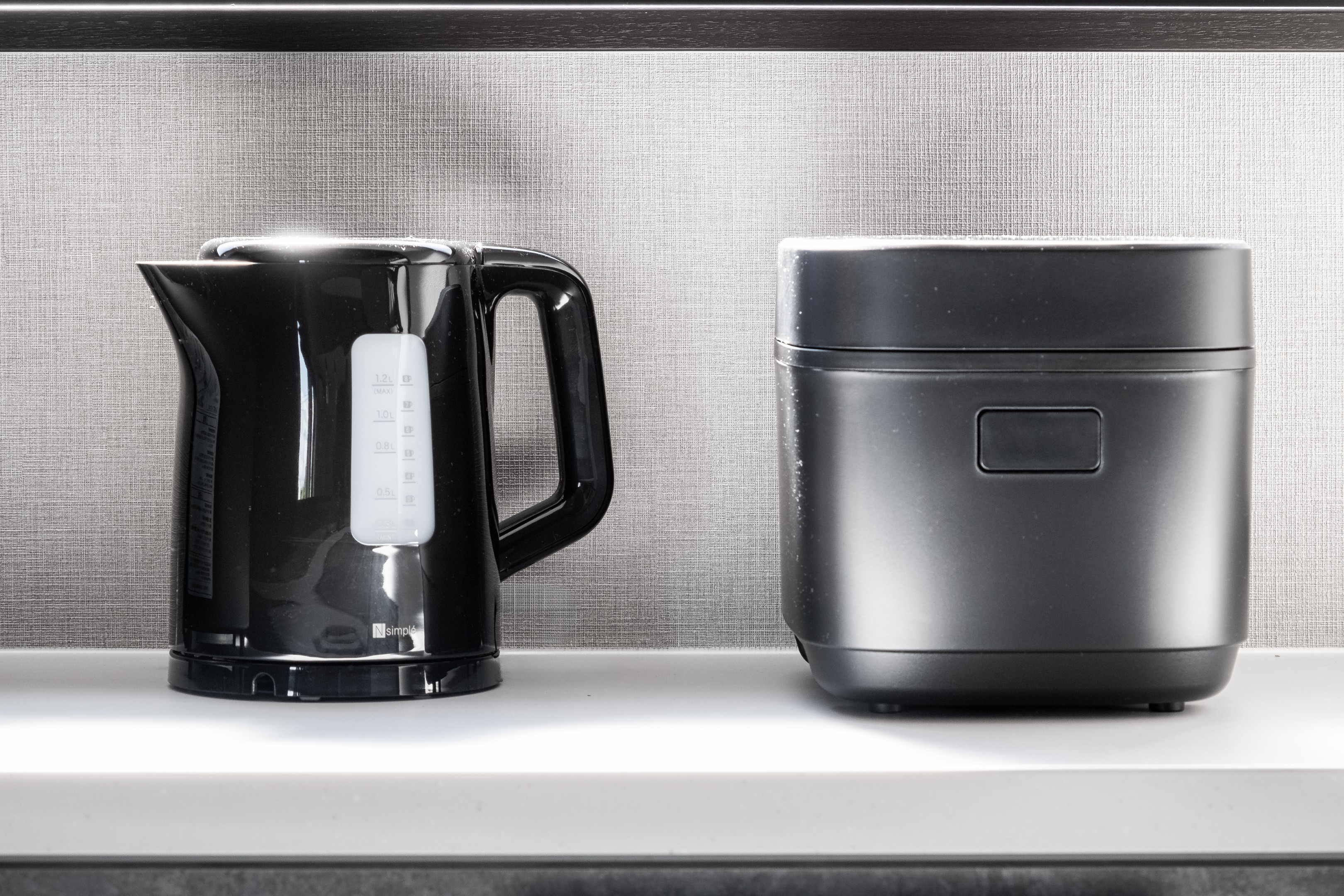 電気ケトル、炊飯器