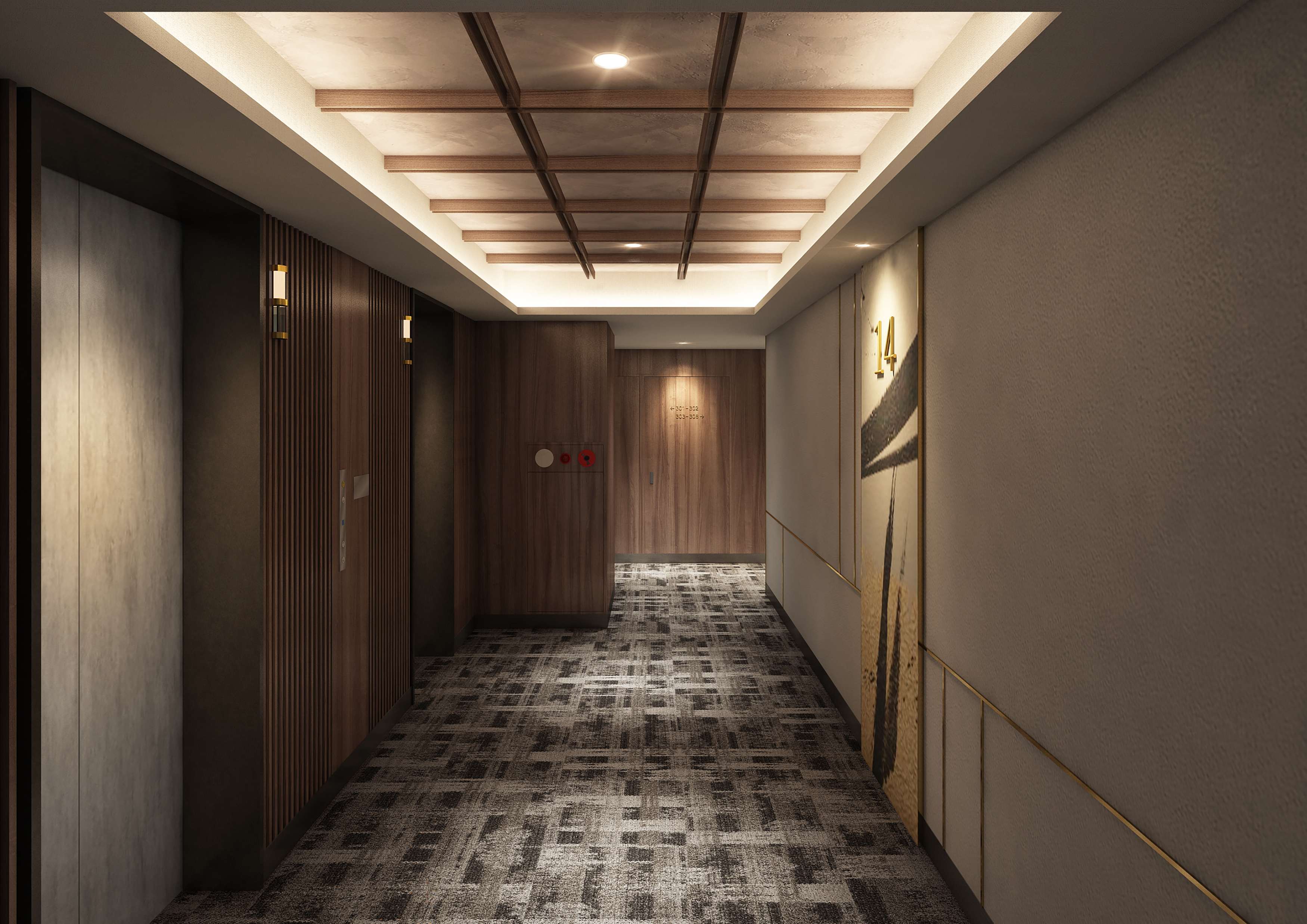 【エレベーターロビー】