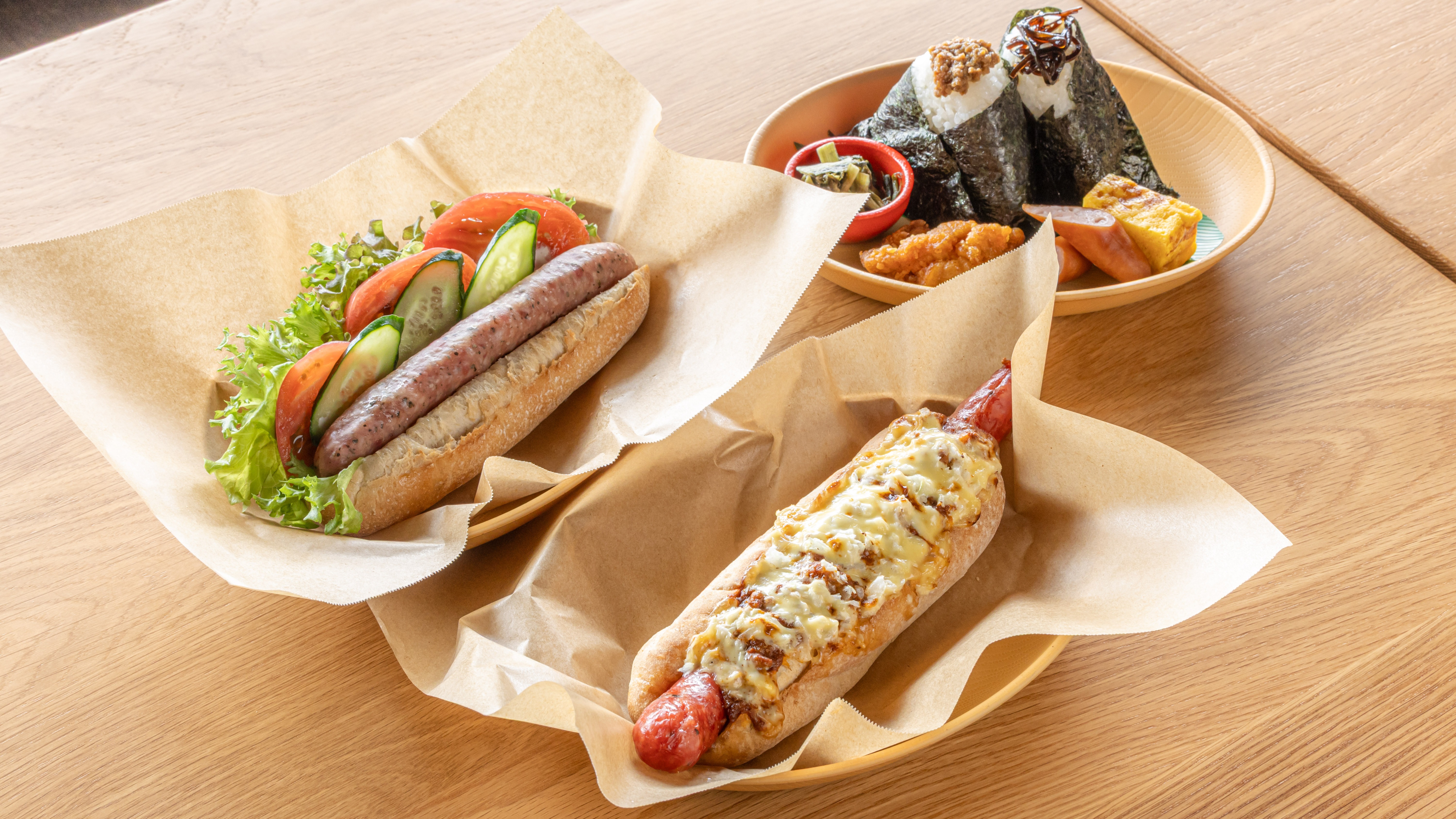 朝食メインは３種類からお選びいただけます　※宿泊プランでご確認ください
