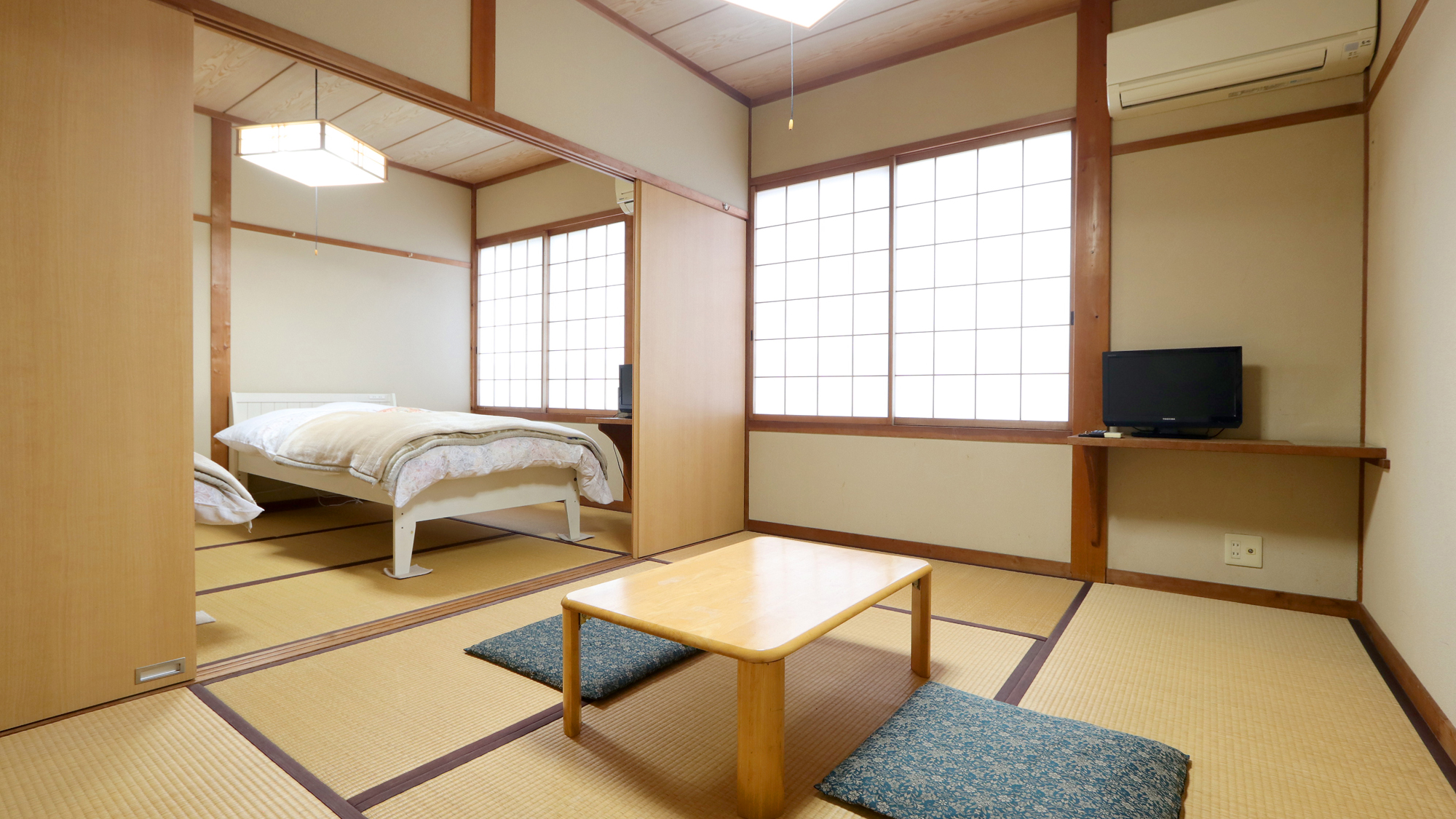 【12畳和室・1～4名】シングル&times;2台 
