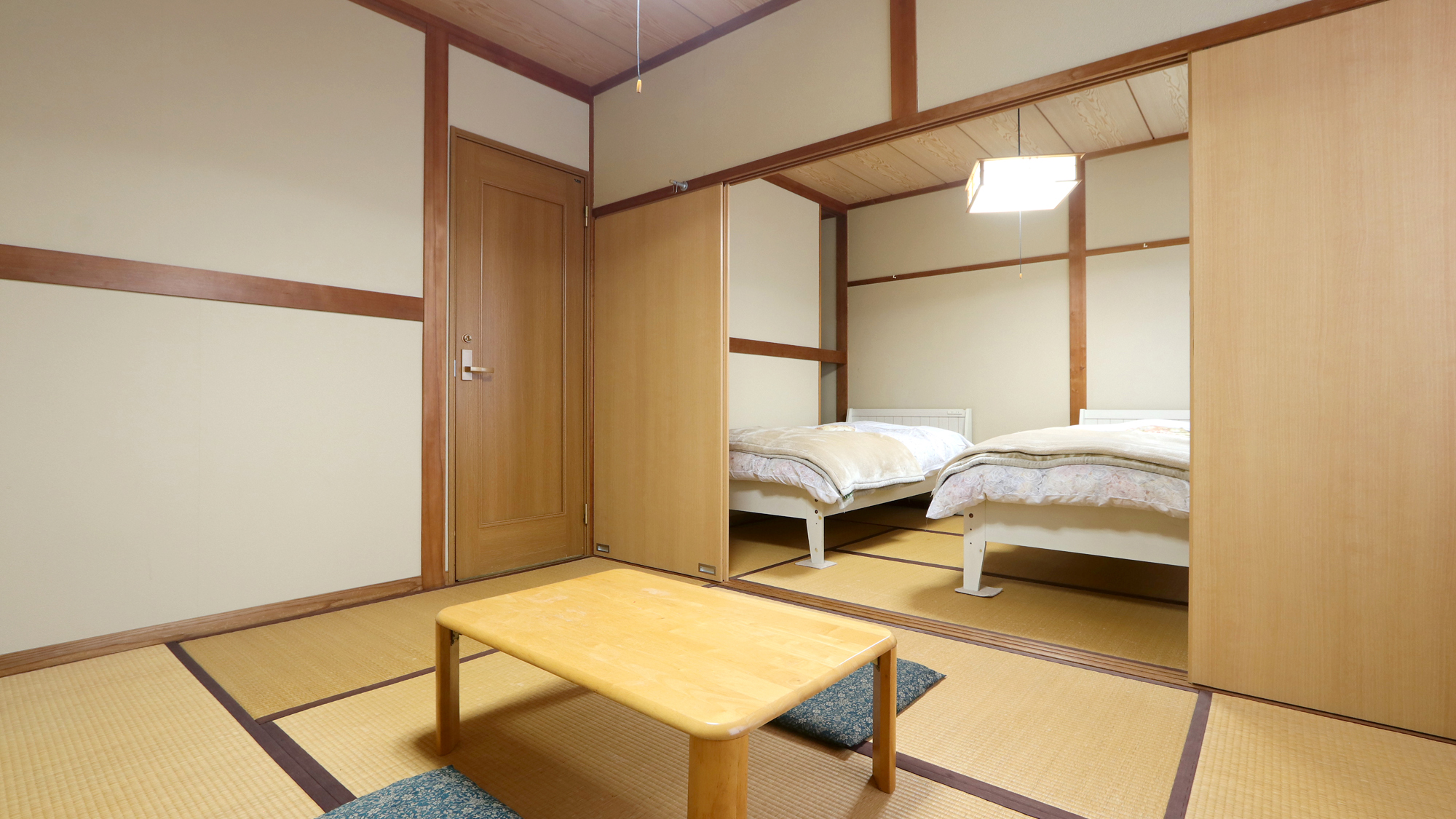 【12畳和室・1～4名】シングル&times;2台 