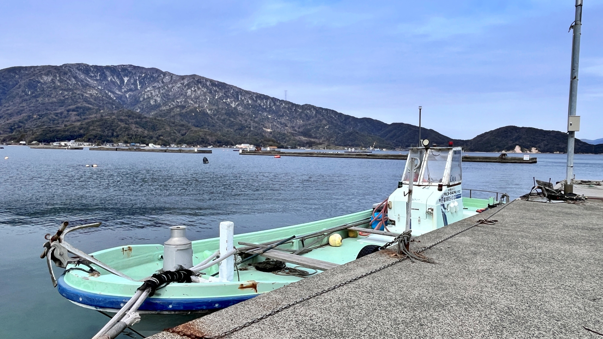 【渡船】渡船で釣り場へ 