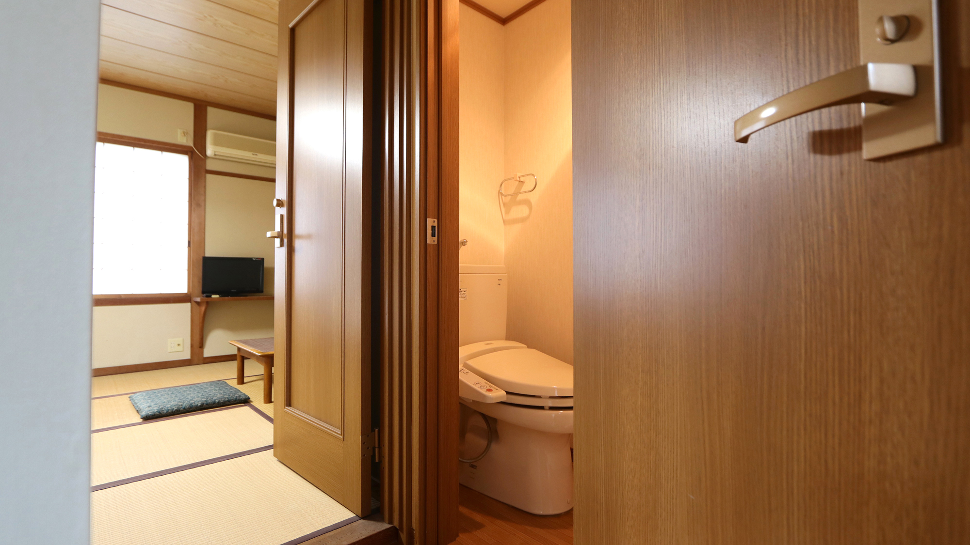 【8畳和室・1～2名】全室ウォシュレット付きトイレ完備