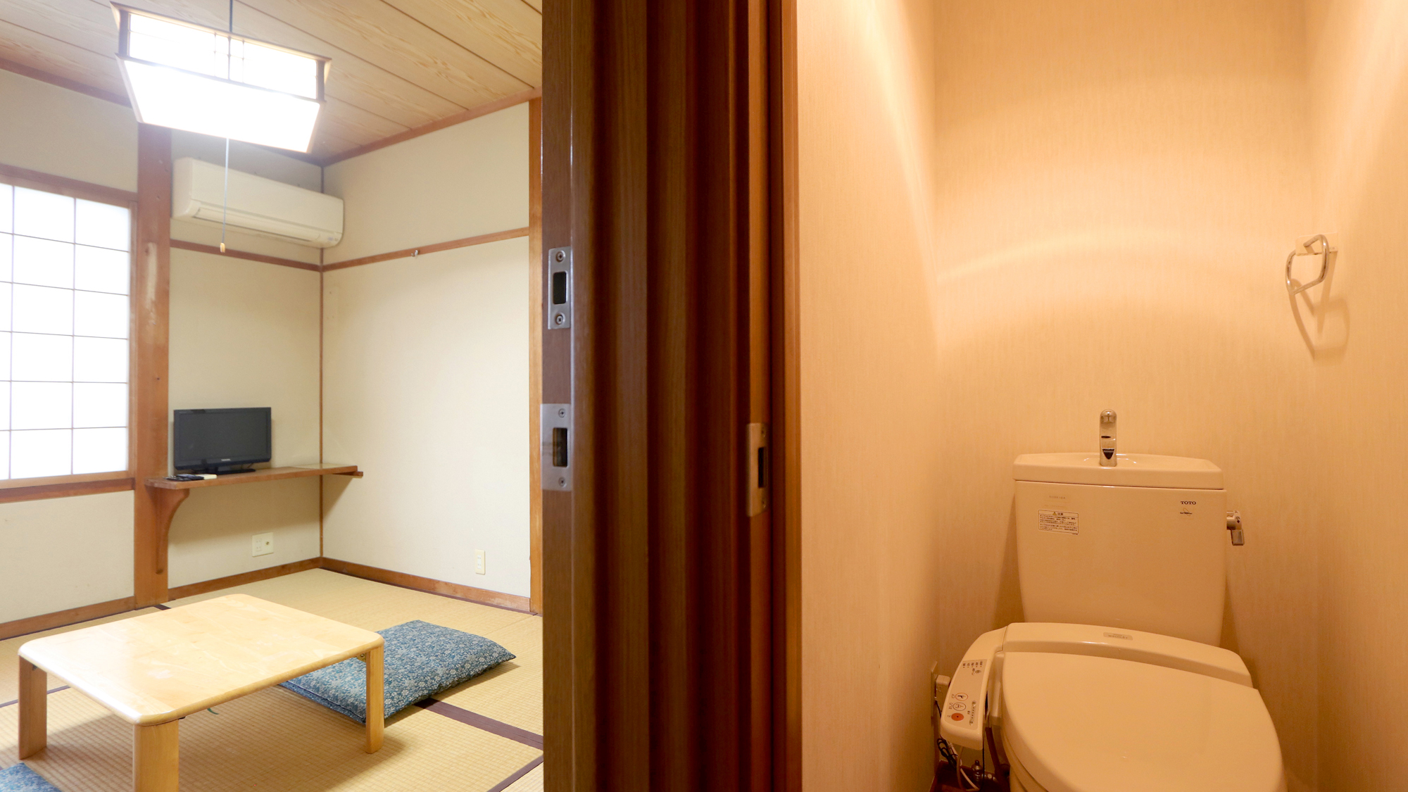 【12畳和室・1～4名】全室ウォシュレット付きトイレ完備