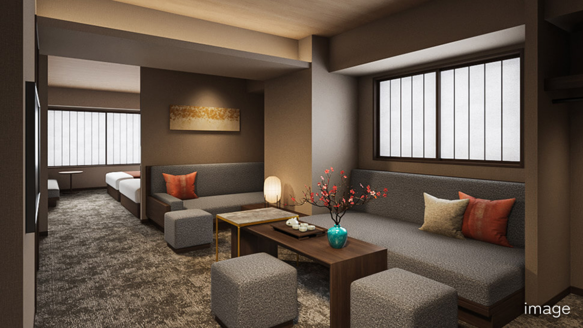 1ベッドルーム　エグゼクティブスイート　専用ルーフバルコニー付き（イメージ）