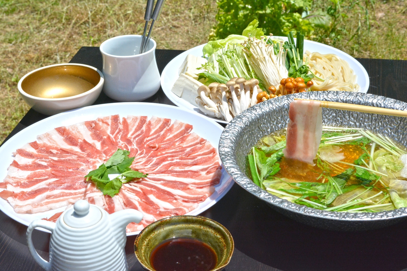 【１泊２食付き】オリーブ豚のしゃぶしゃぶプラン