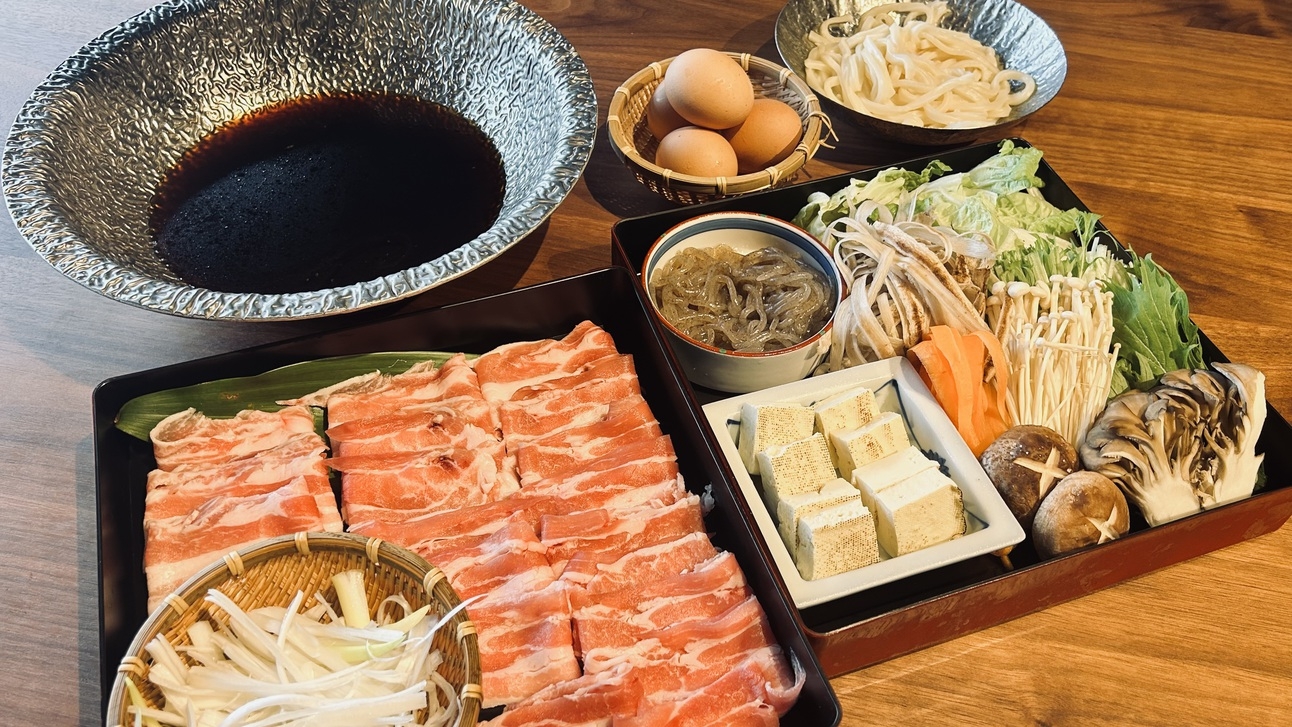【１泊２食付き】オリーブ豚のすきしゃぶしゃぶプラン
