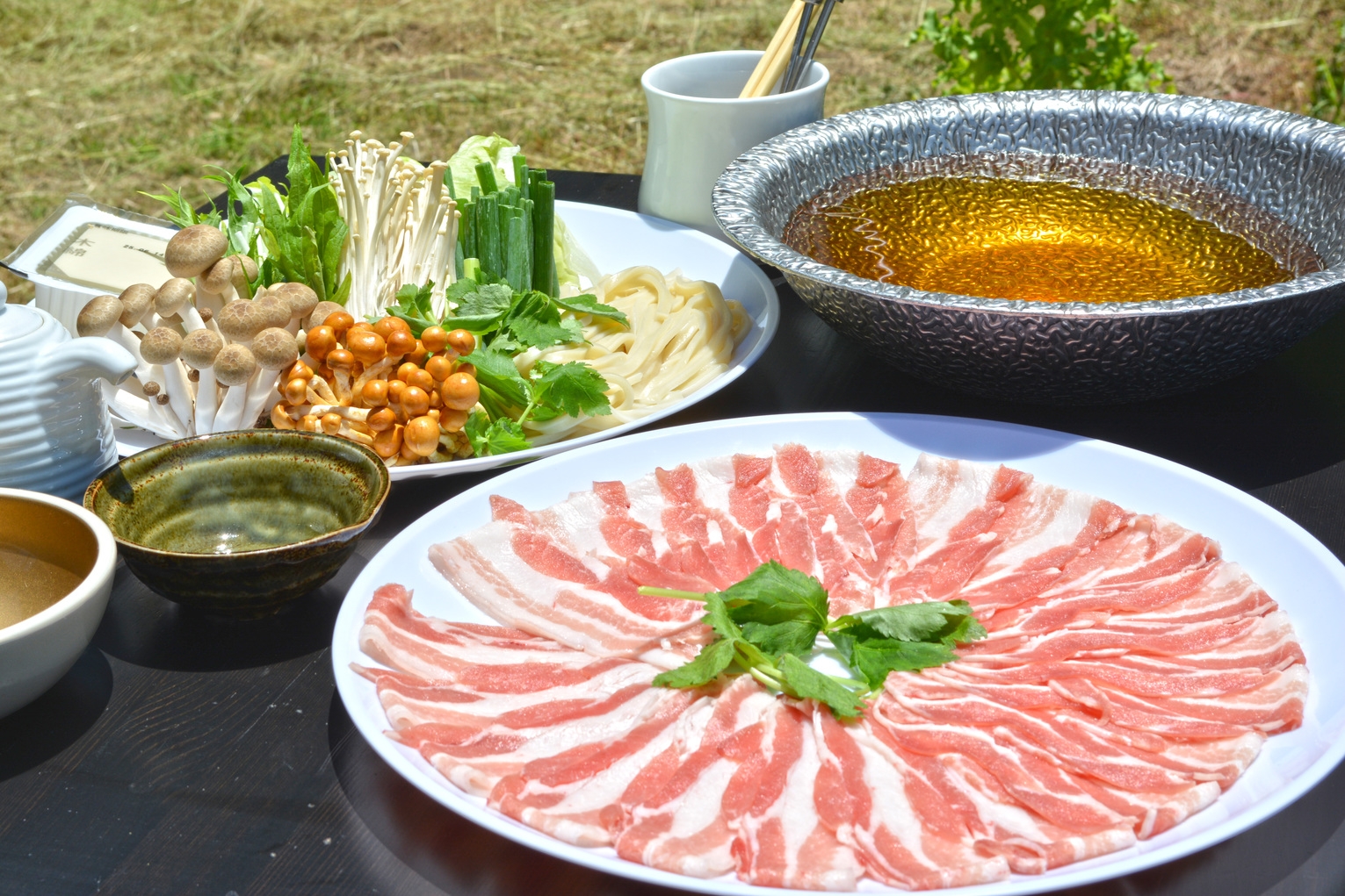 【１泊２食付き】オリーブ豚のしゃぶしゃぶプラン