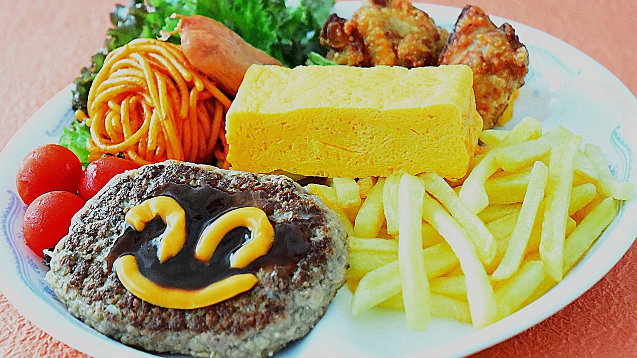 【お盆期間限定】お子様特別料理＆大人にはコーヒー無料と館内利用券500円付きファミリープラン