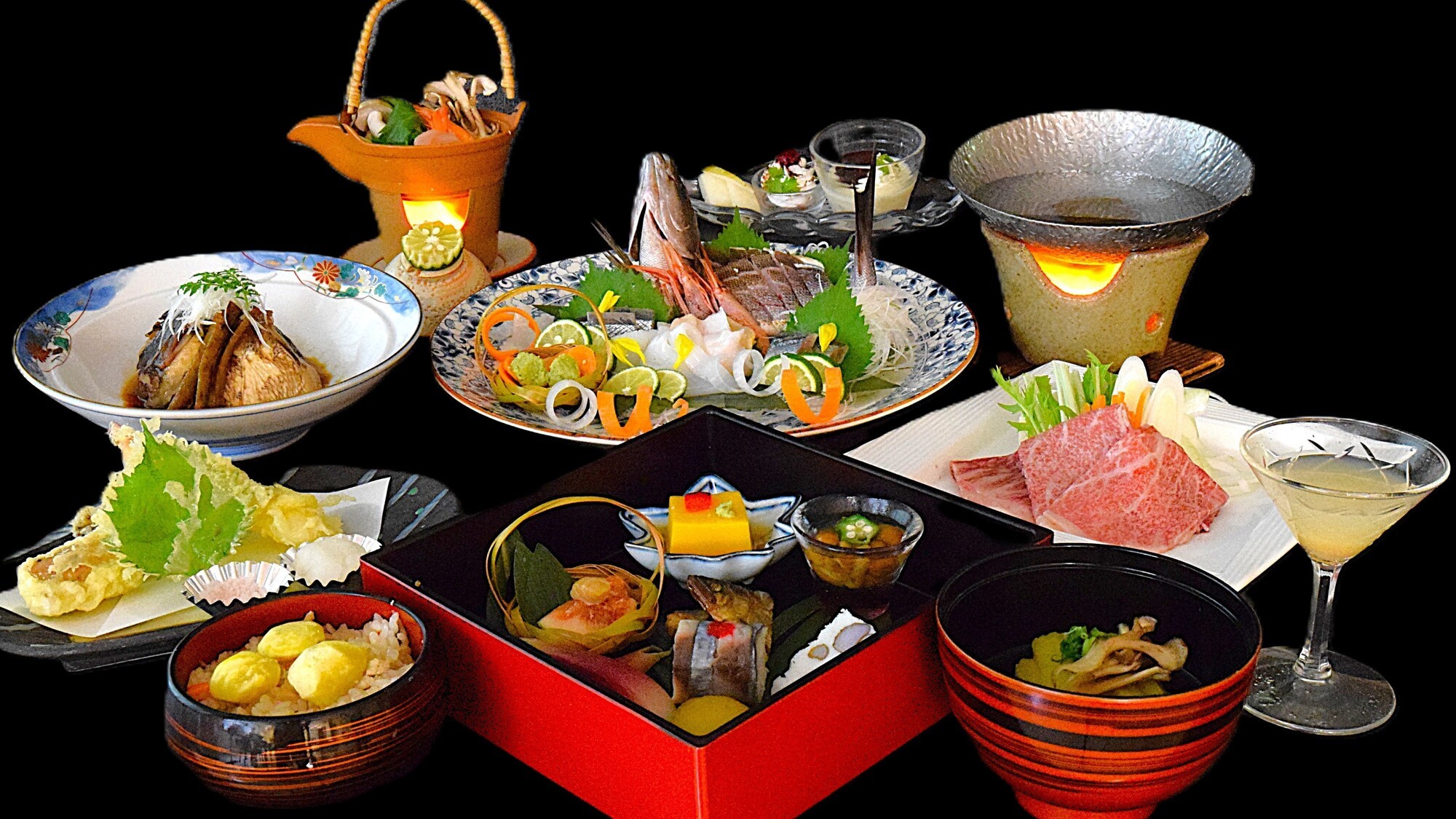 秋　厳選会席 全体