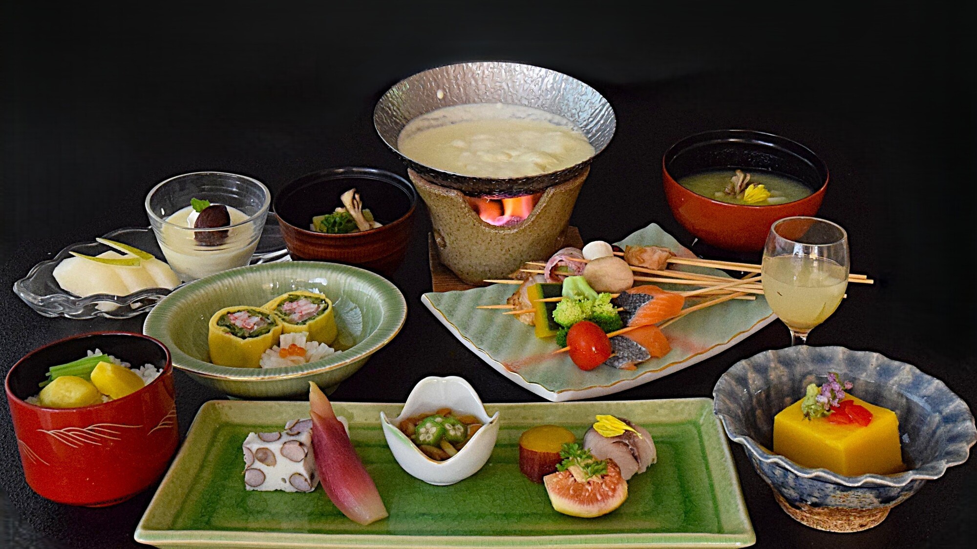 2025年チーズフォンデュ会席全体