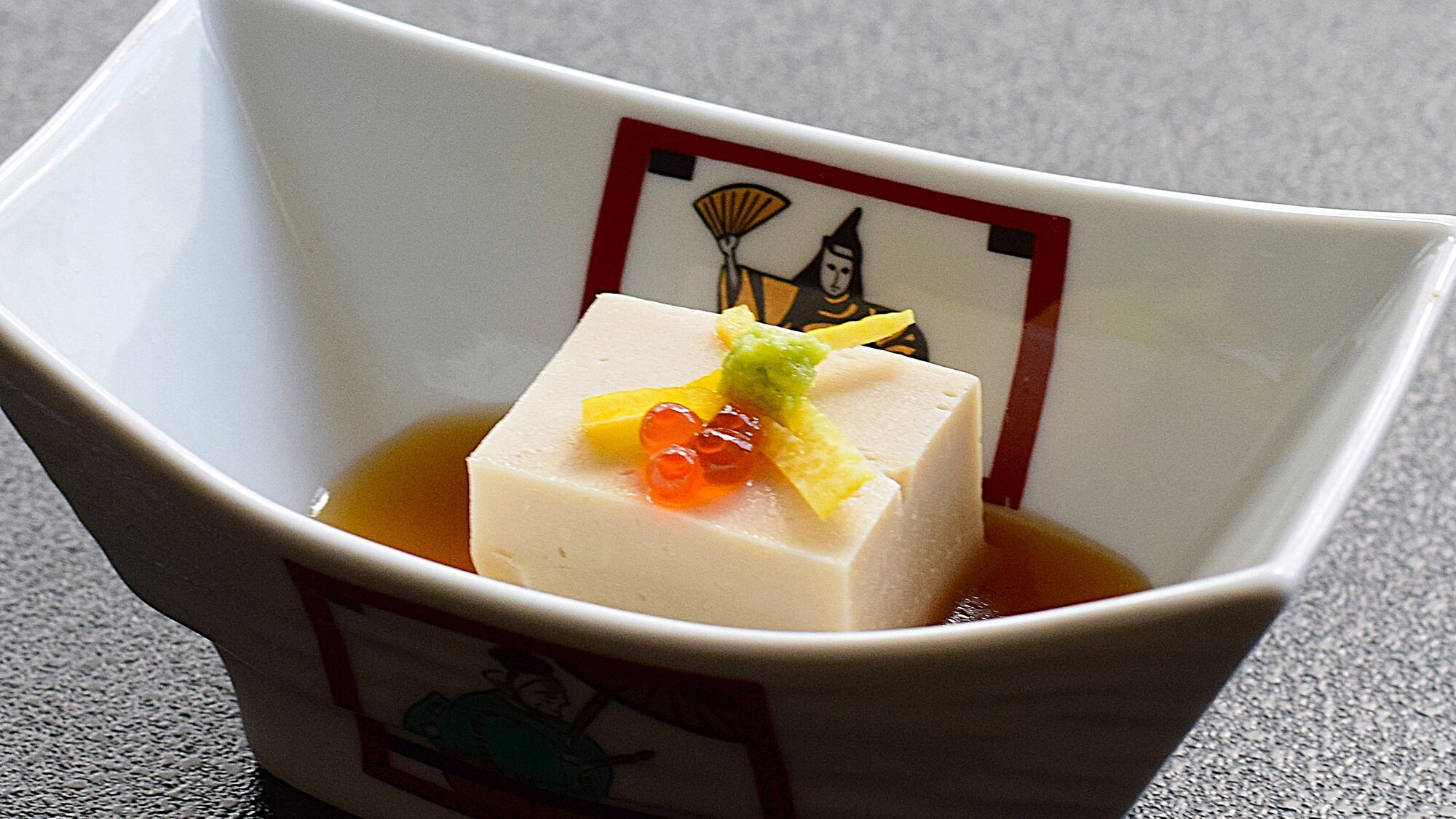 2024年冬会席先付　胡麻豆腐