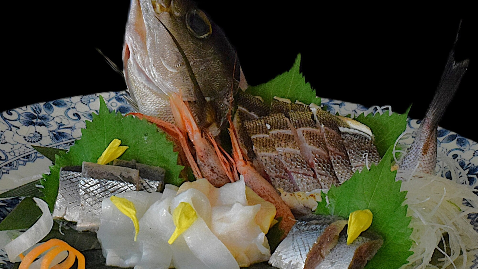 2025年秋厳選会席　お造り一盛り