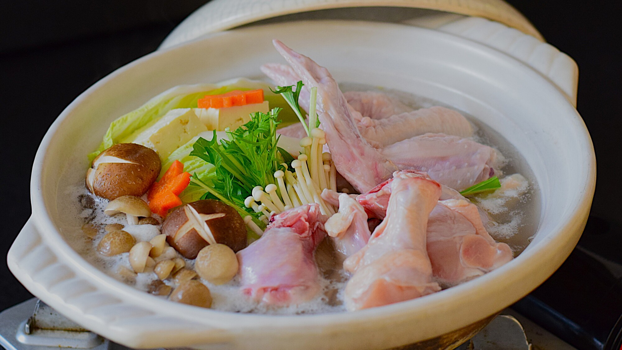 大山どり水炊き②