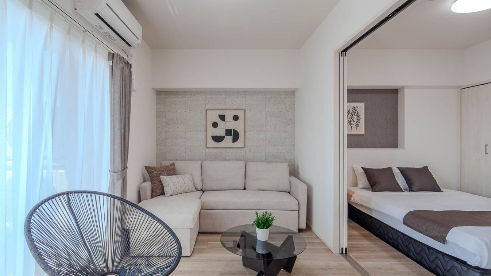 整った空間で、ゆったりとしたひとときを