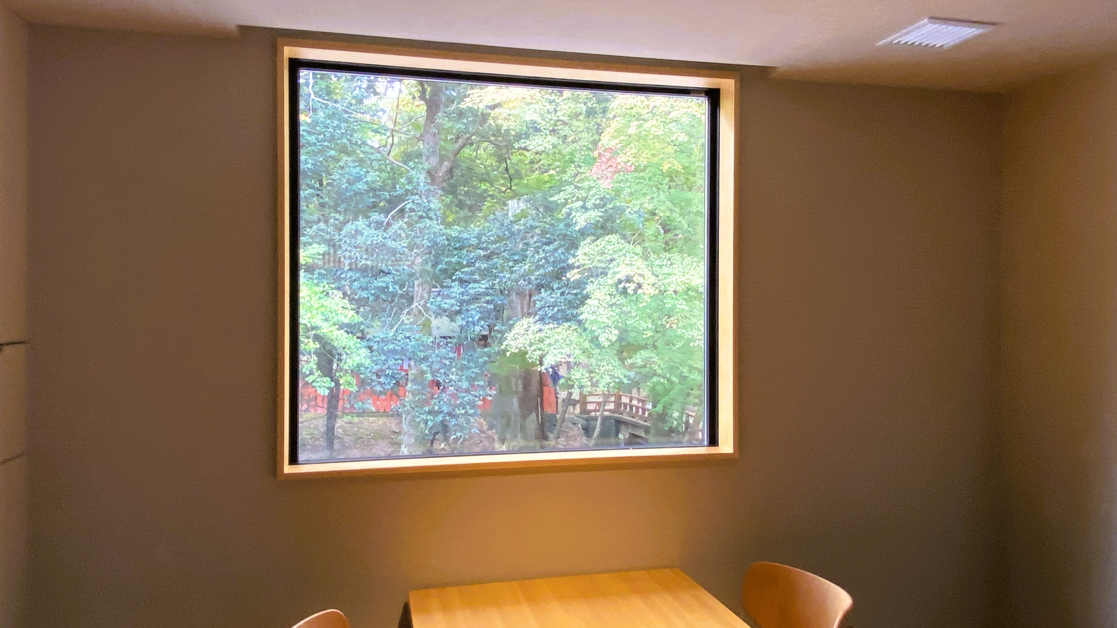 レストラン窓からの風景