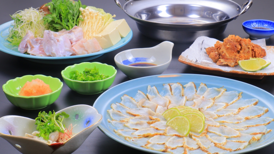 【ふぐ★リーズナブル】気軽にふぐ！おっちゃんのちょいふぐお試しコース（1泊２食付）