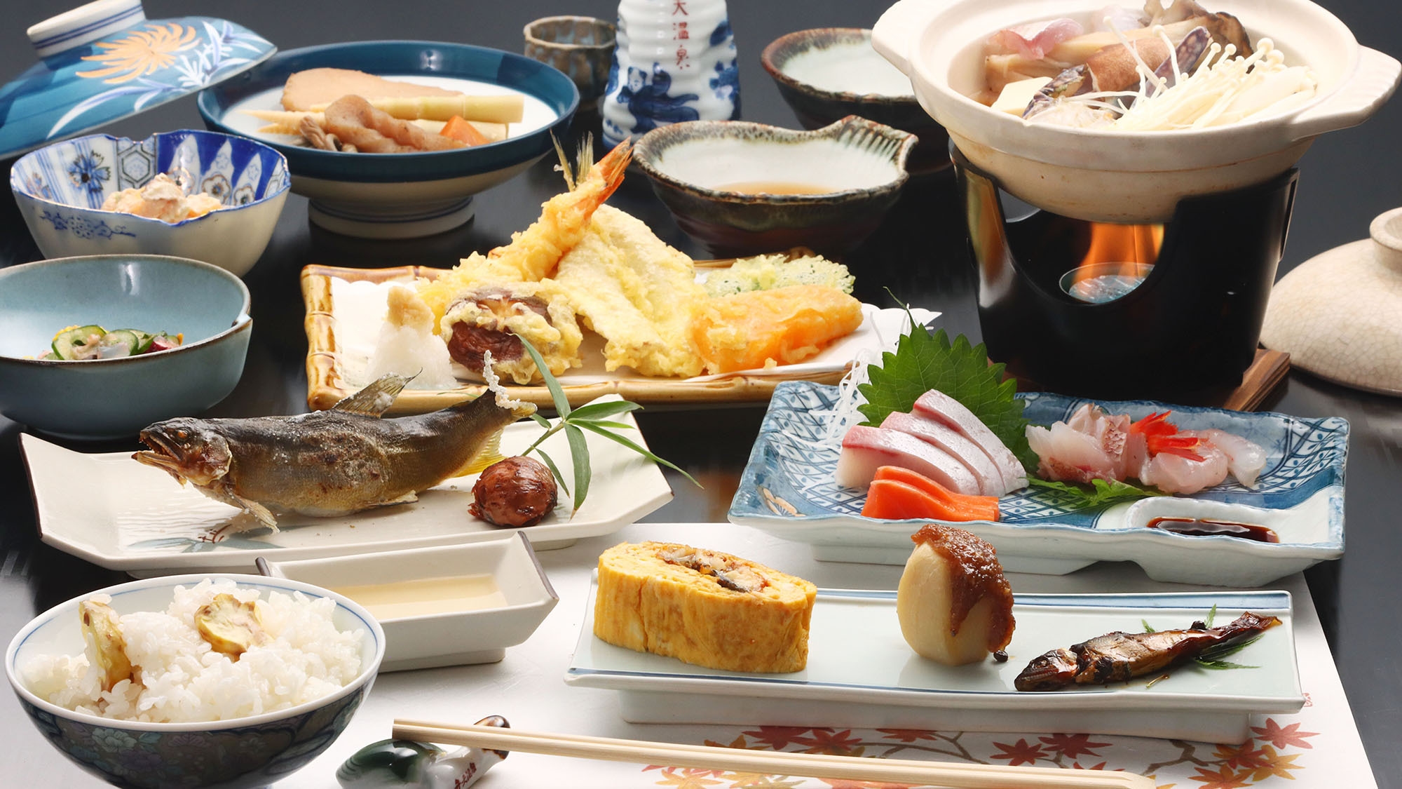 【松】グレードアップ2食付　四季折々の山の幸を活かした砺波料理