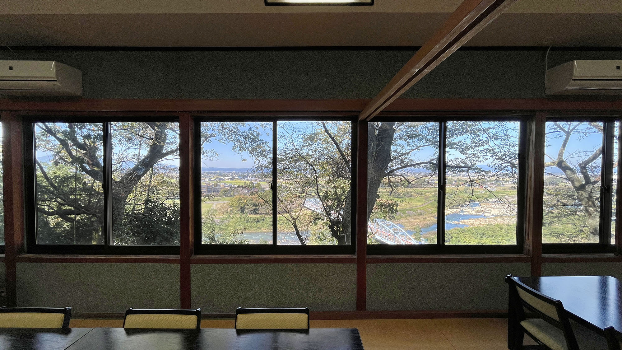 食事処からの眺望は抜群