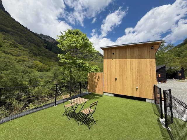 北アルプスコテージ　わんわんコテージ　展望広場