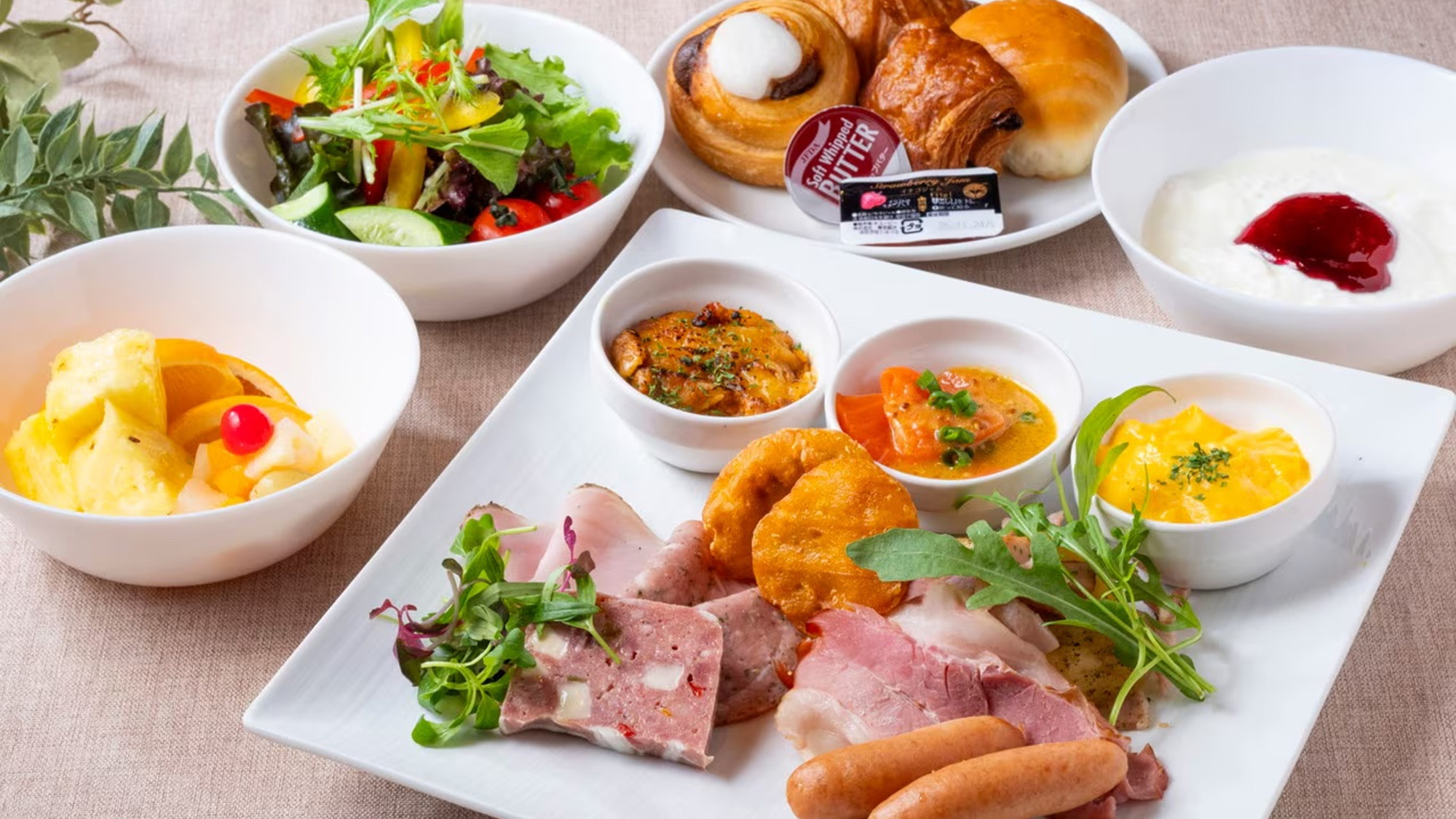 【イメージ】メインからデザートまで揃う、洋食フルラインナップ（洋食例）