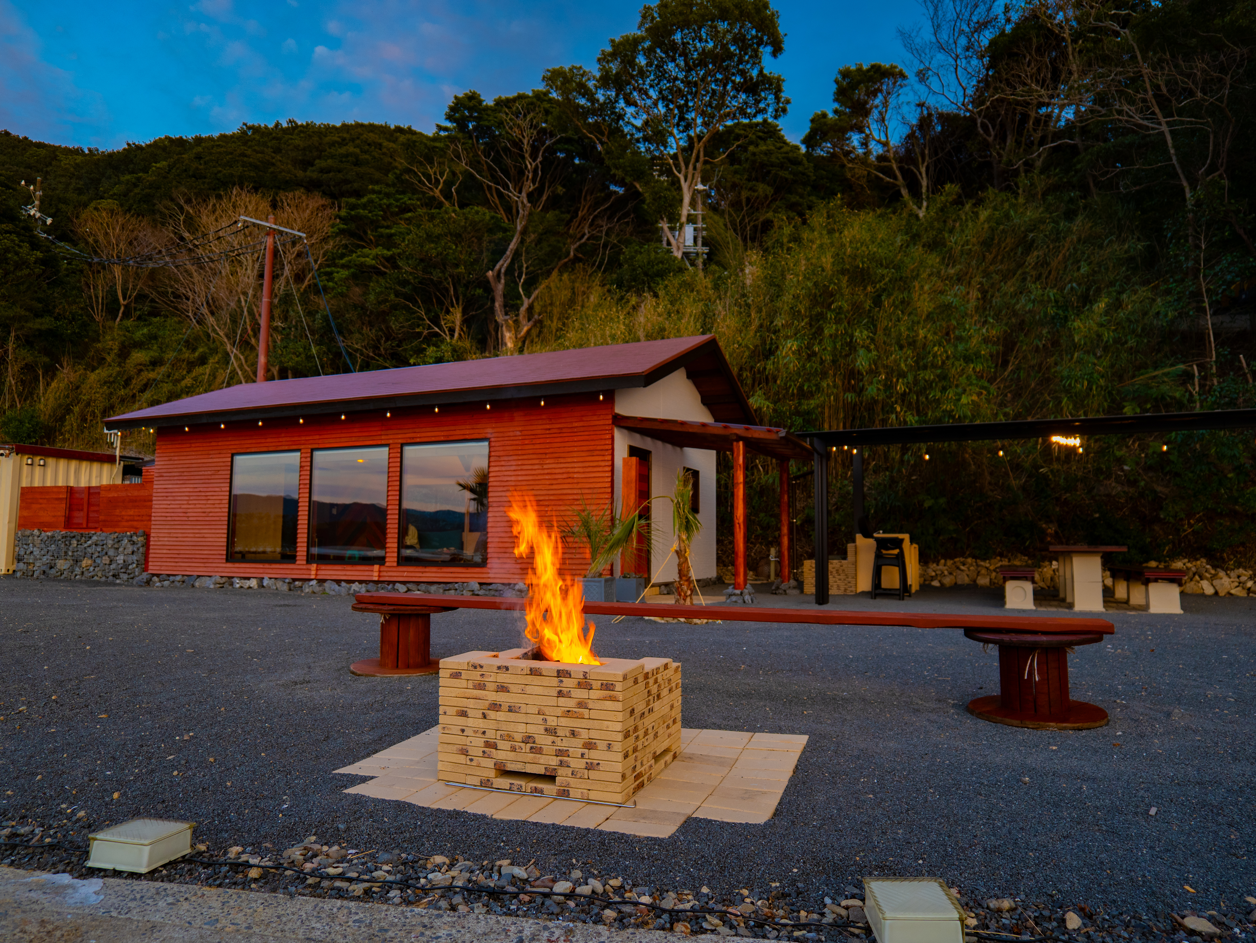 焚き火スペース