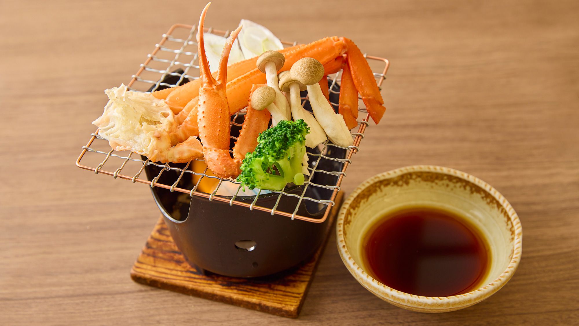 〇網焼き(蟹は冬季限定)　※イメージ