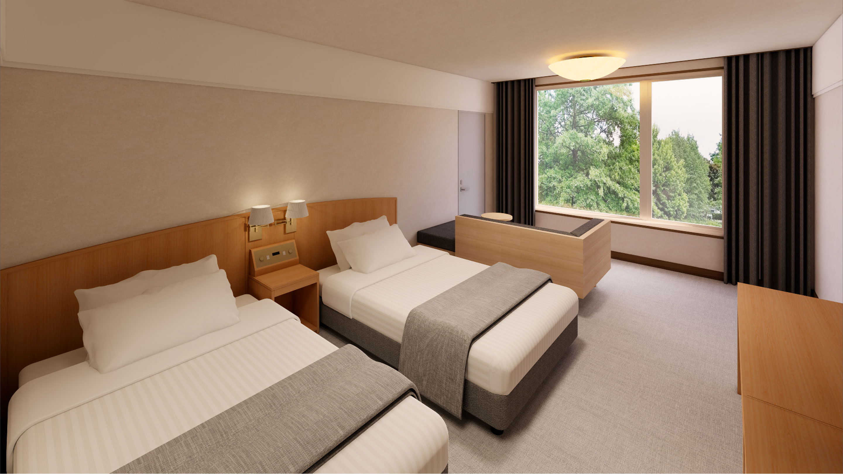 【禁煙】スタンダードツイン 内風呂あり※イメージ