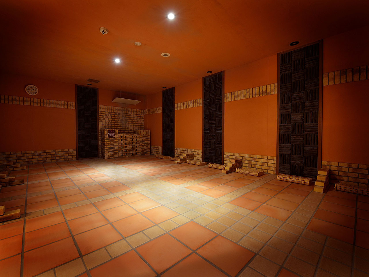 岩盤浴 黄土の部屋