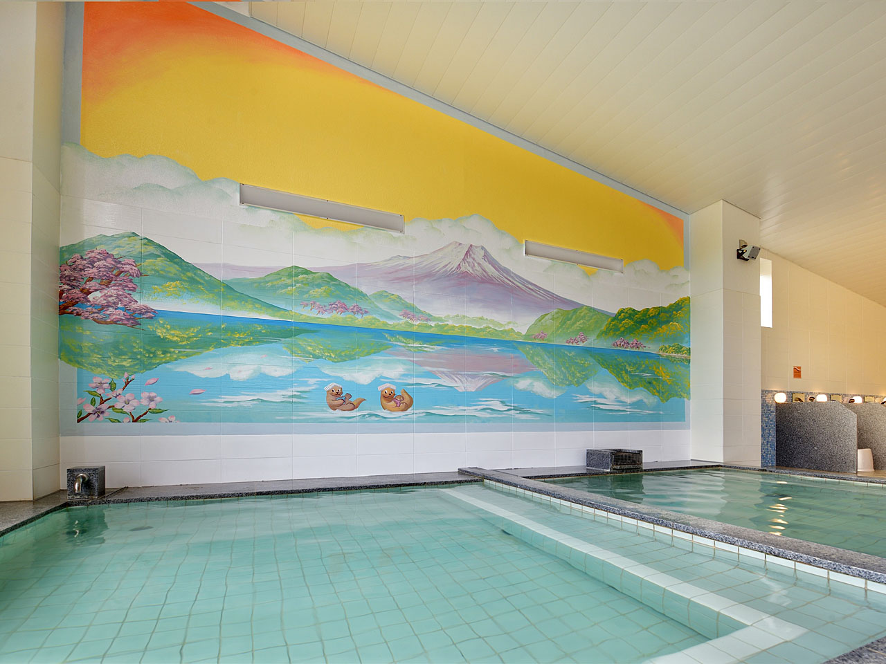 女性浴場 ペンキ絵