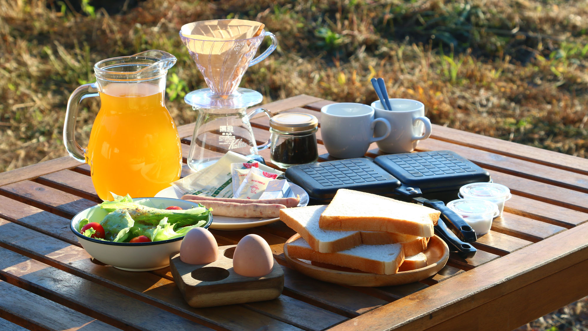 朝食◆自然を満喫しながらゆっくりとお召し上がりください*