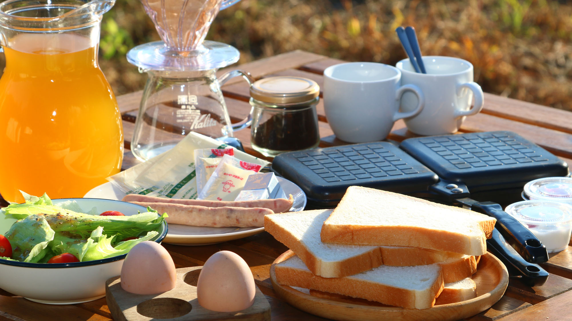 朝食◆ホットサンドセット（一例）*