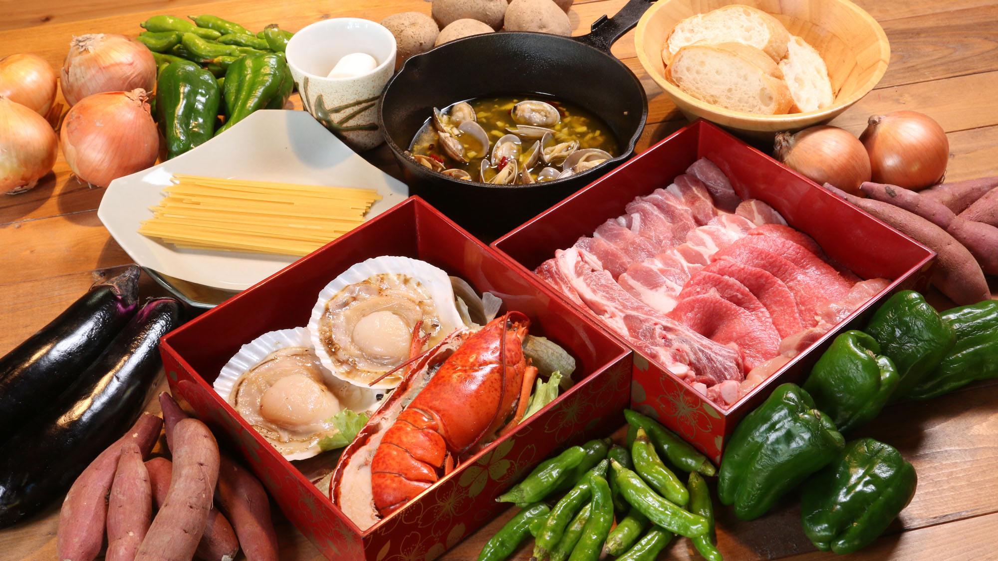 夕食◆地元での食材にこだわったBBQ*