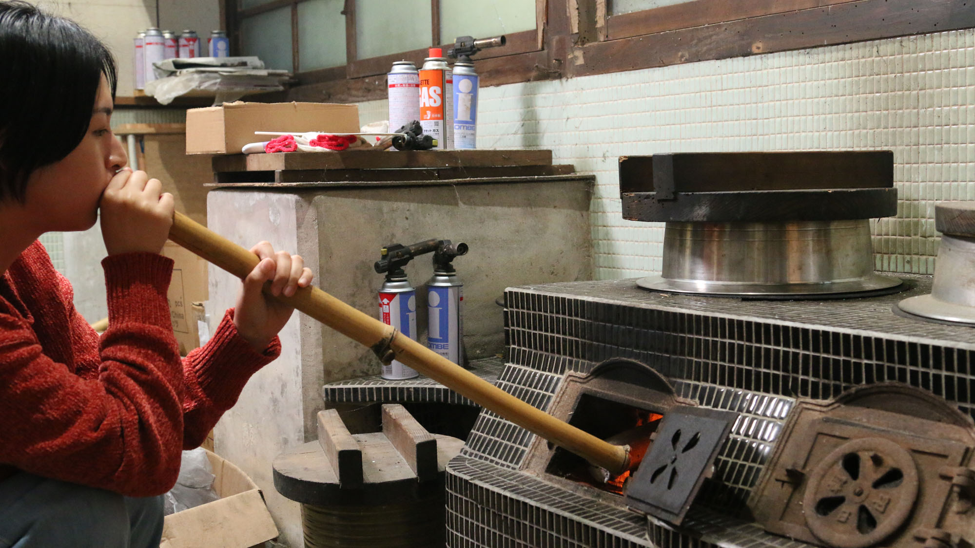 かまどで薪ご飯体験◆ご家族に大人気*