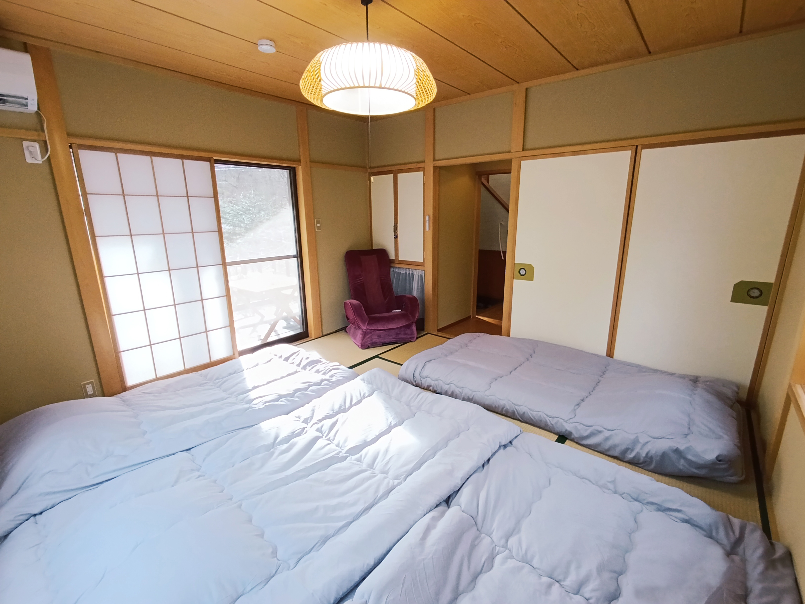 Japanese Tatami Room with Futon Bedding