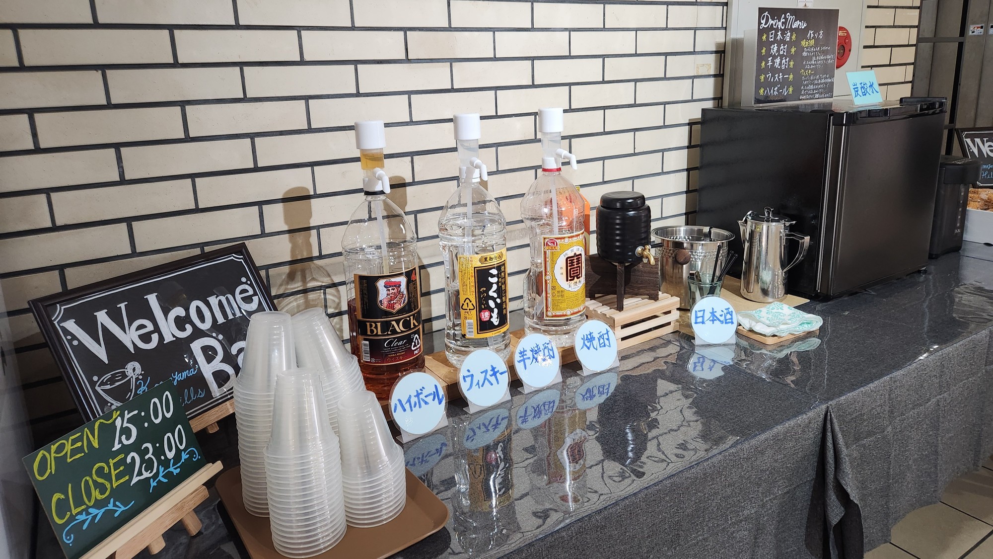 ウイスキー・焼酎・日本酒もございます