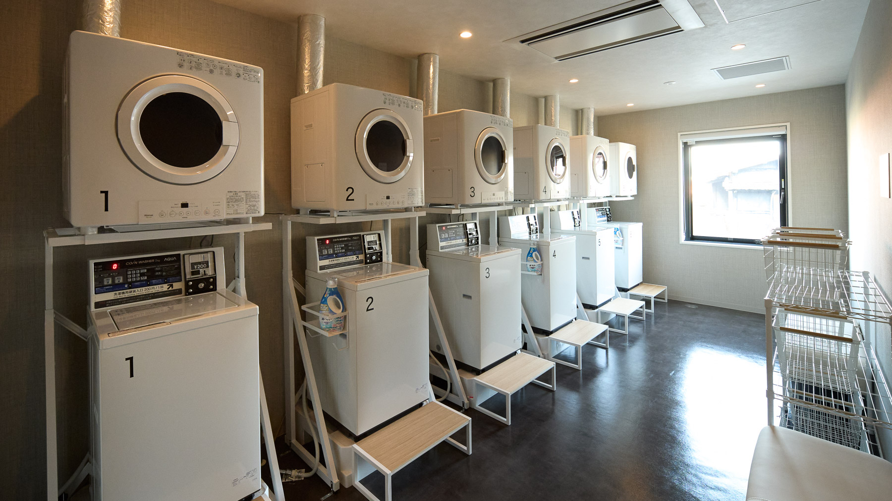 洗濯機・乾燥機を各6台ご用意しております